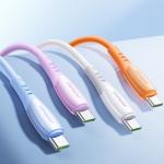 Cablu pentru incarcare si transfer de date Joyroom S-A59 Vibrant Series 3, USB/USB-C, 3A, 480Mbps, 1.2m, Albastru 9 - lerato.ro