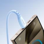 Cablu pentru incarcare si transfer de date Joyroom S-A59 Vibrant Series 3, USB/USB-C, 3A, 480Mbps, 1.2m, Albastru 11 - lerato.ro