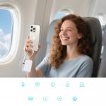 Baterie externa portabila Joyroom JR-PBF27 Pro, 10000 mAh, 30W,  1x USB-C, 1x Lightning, 1x Cablu USB-C, Alb 11 - lerato.ro