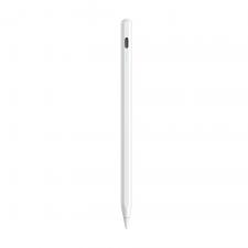 Styus Pen pentru tableta, Stylus pen activ Joyroom JR-X9S Pro compatibil cu tablete iPad, Prindere magnetica, 2 varfuri rezerva, 130mAh, Autonomie 9h, USB-C, Alb, lerato.ro