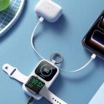 Baterie externa Joyroom JR-W19, 5000 mAh, 3A, 1x USB-C, 1x Cablu USB-C, 1x Cablu Lightning, Incarcare Wireless 5W, Alb 10 - lerato.ro