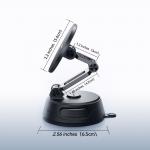 Suport auto magnetic Joyroom JR-ZS510, Dashboard / Windshield Mount, Pliabil, Unghi ajustabil, Negru 14 - lerato.ro