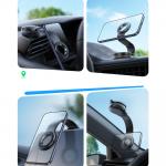 Suport auto magnetic Joyroom JR-ZS518, Dashboard / Windshield Mount, Brat flexibil, Negru 12 - lerato.ro