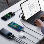 Baterie externa Joyroom JR-PBF02 Pro, 20000 mAh, 45W, 3A, 2x USB-C, 2x USB-A, Negru 13 - lerato.ro