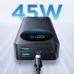 Baterie externa Joyroom JR-PBF02 Pro, 20000 mAh, 45W, 3A, 2x USB-C, 2x USB-A, Negru 15 - lerato.ro