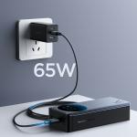 Baterie externa portabila Joyroom JR-PBF05 Pro, 30000 mAh, Afisaj digital, 65W, 3A, 2x USB-C, 1x USB-A, Negru 9 - lerato.ro