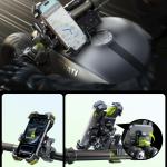 Suport universal bicicleta/moto Joyroom JR-ZS598, Rotire 360 grade, Protectie impotriva vibratiilor, Negru 7 - lerato.ro