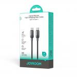 Cablu pentru incarcare si transfer de dateJoyroom S-A62 Lively Series, USB-C la USB-C, 60W, 480Mbps, 1.2m, Negru 3 - lerato.ro