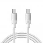 Cablu pentru incarcare si transfer de dateJoyroom S-A62 Lively Series, USB-C la USB-C, 60W, 480Mbps, 1.2m, Alb 2 - lerato.ro