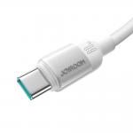 Cablu pentru incarcare si transfer de dateJoyroom S-A62 Lively Series, USB-C la USB-C, 60W, 480Mbps, 1.2m, Alb 3 - lerato.ro