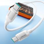 Cablu pentru incarcare si transfer de dateJoyroom S-A62 Lively Series, USB-C la USB-C, 60W, 480Mbps, 1.2m, Alb 7 - lerato.ro