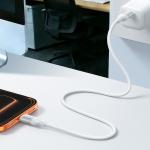 Cablu pentru incarcare si transfer de dateJoyroom S-A62 Lively Series, USB-C la USB-C, 60W, 480Mbps, 1.2m, Alb 9 - lerato.ro