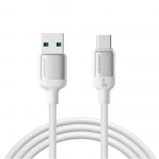 Cablu pentru incarcare si transfer de date  Joyroom S-A62 Lively Series, USB-A la USB-C, 15W, 3A, 480 Mbps, 1.2m, Alb