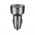 Incarcator auto Joyroom JR-CCN19, 65W, 2x USB-C, 1x USB-A, Fast Charging, Dark Gray 5 - lerato.ro