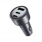 Incarcator auto Joyroom JR-CCN19, 65W, 2x USB-C, 1x USB-A, Fast Charging, Dark Gray 8 - lerato.ro