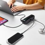 Baterie externa Joyroom PODIX PR70, 25000mAh, 240W, 2x Cablu USB-C, 1x USB-C, 1x USB-A, Gri 12 - lerato.ro