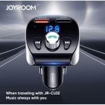 Incarcator Auto Joyroom JR-CL02 cu functie de Modulator FM, Bluetooth 5.0, Quick Charge 3.0, Dual USB, LED, Negru 8 - lerato.ro