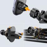 Suport auto magnetic pentru grila de ventilatie Joyroom JR-ZS311, Air vent, compatibil cu telefoane cu diagonala intre 4 si 7 inci, Gri 9 - lerato.ro