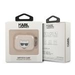Carcasa Karl Lagerfeld KLA3UCHGD Glitter Choupette Head compatibila cu Apple AirPods 3 Gold 4 - lerato.ro