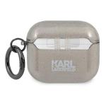Carcasa Karl Lagerfeld KLA3UKHGK Glitter Karl`s Head compatibila cu Apple AirPods 3 Negru 4 - lerato.ro