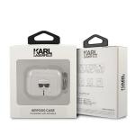 Carcasa Karl Lagerfeld KLA3UKHGS Glitter Karl`s Head compatibila cu Apple AirPods 3 Silver 4 - lerato.ro