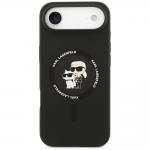Husa Karl Lagerfeld Silicone Karl and Choupette cu MagSafe compatibila cu iPhone 17 Air, Negru 2 - lerato.ro