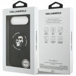 Husa Karl Lagerfeld Silicone Karl and Choupette cu MagSafe compatibila cu iPhone 17 Air, Negru 9 - lerato.ro