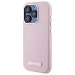 Carcasa Karl Lagerfeld FW Metal Plate cu MagSafe compatibila cu iPhone 15 Pro, Roz 3 - lerato.ro