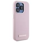 Carcasa Karl Lagerfeld FW Metal Plate cu MagSafe compatibila cu iPhone 15 Pro, Roz 5 - lerato.ro