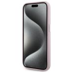 Carcasa Karl Lagerfeld FW Metal Plate cu MagSafe compatibila cu iPhone 15 Pro, Roz 6 - lerato.ro