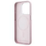 Carcasa Karl Lagerfeld FW Metal Plate cu MagSafe compatibila cu iPhone 15 Pro, Roz 8 - lerato.ro