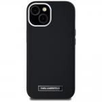 Carcasa Karl Lagerfeld FW Metal Plate cu MagSafe compatibila cu iPhone 15, Negru 4 - lerato.ro