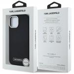 Carcasa Karl Lagerfeld FW Metal Plate cu MagSafe compatibila cu iPhone 15, Negru 9 - lerato.ro