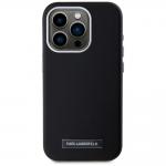 Carcasa Karl Lagerfeld FW Metal Plate cu MagSafe compatibila cu iPhone 15 Pro Max, Negru 4 - lerato.ro
