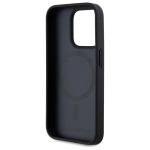 Carcasa din piele cu monograma metalica Karl Lagerfeld compatibila cu iPhone 15 Pro, Negru 8 - lerato.ro