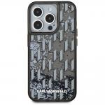 Carcasa Karl Lagerfeld Liquide Glitter Monogram Gradient compatibila cu iPhone 15 Pro Max, Negru 4 - lerato.ro
