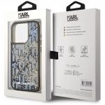 Carcasa Karl Lagerfeld Liquide Glitter Monogram Gradient compatibila cu iPhone 15 Pro Max, Negru 9 - lerato.ro