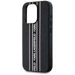 Carcasa Karl Lagerfeld Saffiano Athleisure Stripes Cord compatibila cu iPhone 15 Pro, Roz 6 - lerato.ro