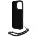 Carcasa Karl Lagerfeld Saffiano Crystals cu snur compatibila cu iPhone 16 Pro, Negru 7 - lerato.ro
