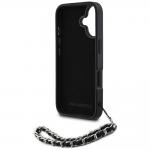 Carcasa Karl Lagerfeld Saffiano Crystals cu snur compatibila cu iPhone 16, Negru 7 - lerato.ro