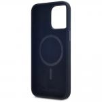 Carcasa Karl Lagerfeld Silicone Shadow, Initiala Logo Metalica, cu MagSafe, compatibila cu iPhone 15 Pro Max, Negru 8 - lerato.ro