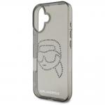 Carcasa Karl Lagerfeld IML, Logo Karl din cristale, compatibila cu iPhone 16, Negru 7 - lerato.ro