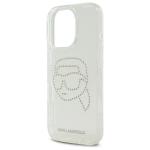 Carcasa Karl Lagerfeld IML, Logo Karl din cristale, compatibila cu iPhone 16 Pro Max, Transparent 7 - lerato.ro
