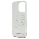 Carcasa Karl Lagerfeld IML, Logo Karl din cristale, compatibila cu iPhone 16 Pro Max, Transparent 8 - lerato.ro