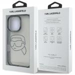 Carcasa Karl Lagerfeld IML, Logo Karl din cristale, compatibila cu iPhone 16 Pro, Negru 9 - lerato.ro