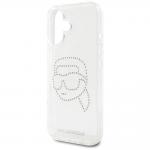 Carcasa Karl Lagerfeld IML, Logo Karl din cristale, compatibila cu iPhone 16, Transparent 7 - lerato.ro