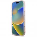 Carcasa Karl Lagerfeld IML, Logo Karl din cristale, compatibila cu iPhone 16 Pro, Roz 6 - lerato.ro