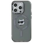 Carcasa Karl Lagerfeld IML Metal Choupette Head, cu MagSafe, compatibila cu iPhone 15 Pro Max, Negru 2 - lerato.ro