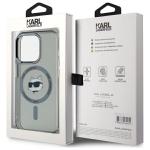 Carcasa Karl Lagerfeld IML Metal Choupette Head, cu MagSafe, compatibila cu iPhone 15 Pro Max, Negru 6 - lerato.ro