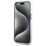 Carcasa Karl Lagerfeld IML Metal Choupette Head, cu MagSafe, compatibila cu iPhone 15 Plus, Alb 6 - lerato.ro
